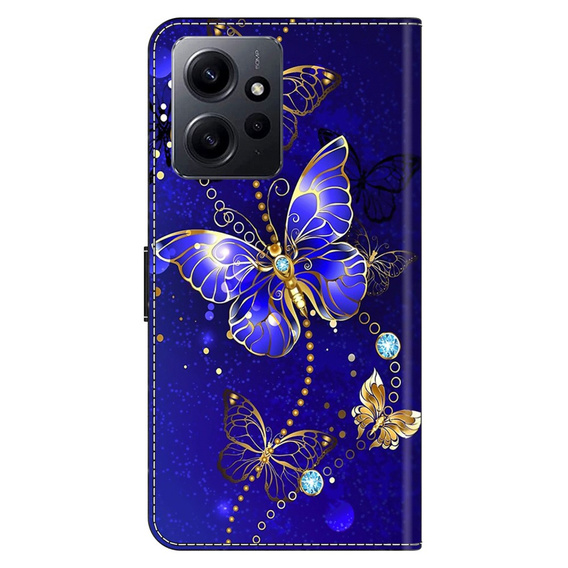 Чохол-книжка для Xiaomi Redmi Note 12 4G, Wallet Butterfly, м'яти