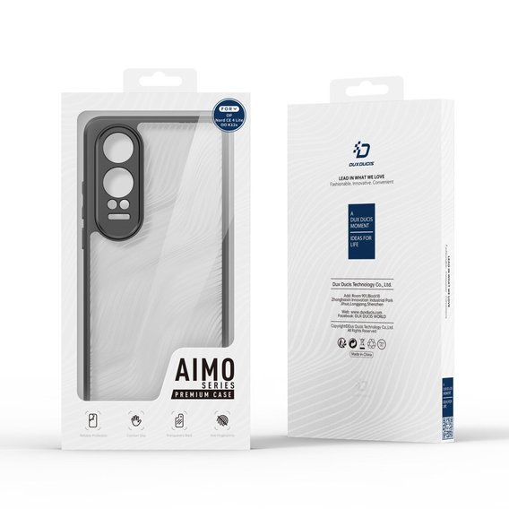 Чохол DuxDucis для OnePlus Nord CE4 Lite, Aimo case, прозорий / чорний