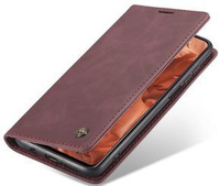 Чохол-сумка для Xiaomi do Redmi Note 9s / 9 Pro, Leather Wallet Case, бордовий