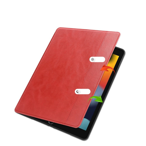 Чехол для iPad 10.2 2021 / 2020 / 2019, Business Card and Pen Slot, красный