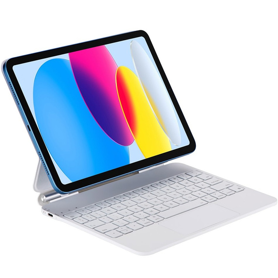 Обкладинка для клавіатури iPad 10.9" 2022 (10 gen.), Magnetic Keyboard Touchpad, білий