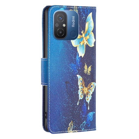 Чохол-книжка для Xiaomi Redmi 12C, Wallet, butterfly, м'яти