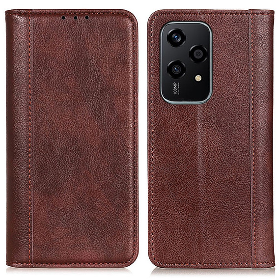 Чохол-фліп для Honor 200 Lite, Split Leather, коричневий