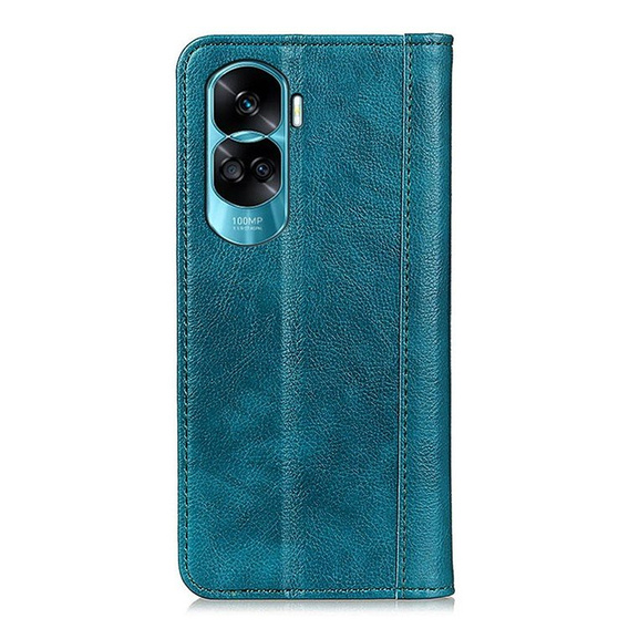 Чoхол до Honor 90 Lite 5G, Wallet Litchi Leather, зелений