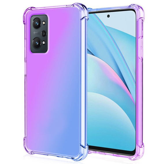 Чехол для Realme GT 2 5G / GT Neo 2 / GT Neo 3T, Gradient Dropproof, Фиолетовый / синий