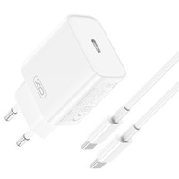 Сетевое зарядное устройство XO CE12, USB-C, 20 Вт + кабель USB-C - Lightning, белый