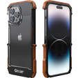 Чохол R-JUST для iPhone 14 Pro, Alu Wood Bumper, чорний 