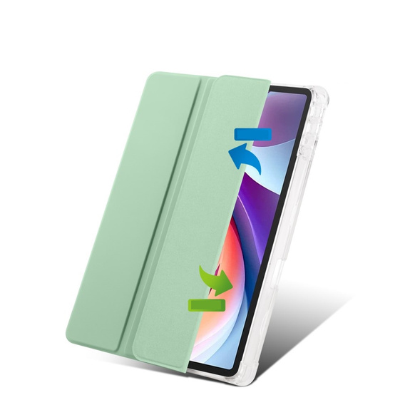 Чохол для Lenovo Tab M11, Smartcase Hybrid, з місцем для стилуса, зелений