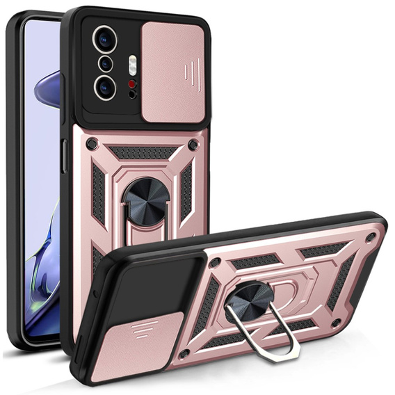 Чохол NOX Camera Slide Xiaomi 11T / 11T Pro, CamShield Slide, рожевий rose gold