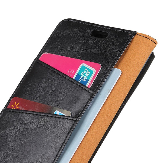 Откидной чехол для Huawei P30 Pro, Split Leather Wallet, чёрный