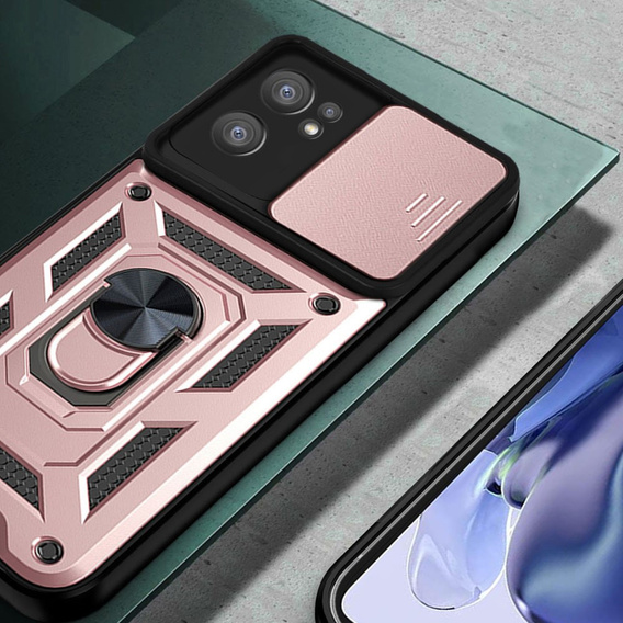 Чехол NOX Camera Slide Oppo Reno7 5G, CamShield Slide, розовый rose gold