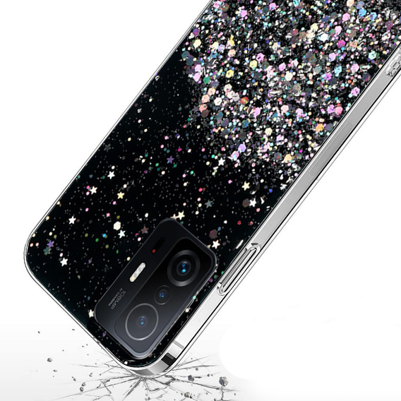 Чехол до Xiaomi 11T / 11T Pro, Glittery, чёрный