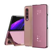 Чехол до Samsung Galaxy Z Fold3 5G, Clear View, розовый rose gold