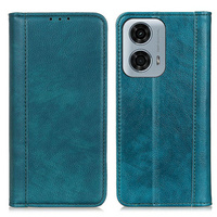 Чехол до Motorola Moto G24 / G24 Power / G04, Wallet Litchi Leather, синий