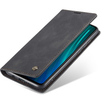 Чехол CASEME для Xiaomi Redmi Note 8 Pro, Leather Wallet Case, чёрный