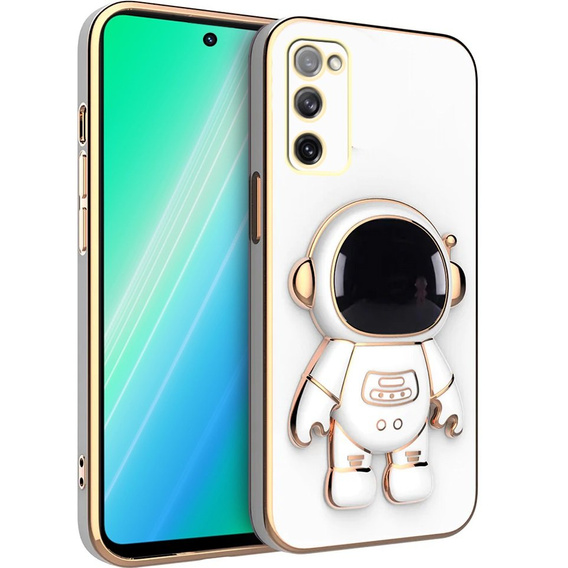 Чехол до Samsung Galaxy S20 FE, Astronaut, белый