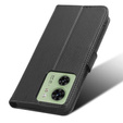 Откидной чехол для Motorola Edge 40 5G, Wallet Smart Magnet, чёрный