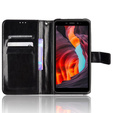 Откидной чехол для Ulefone Armor X10 / X10 Pro, Crazy Horse Wallet, чёрный