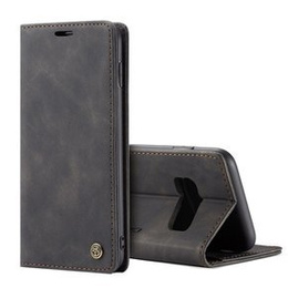Чехол CASEME для Samsung Galaxy S10 Plus, Leather Wallet Case, чёрный