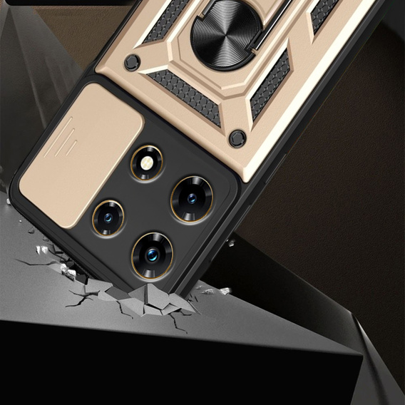 Чохол NOX Camera Slide Infinix Note 30 Pro, CamShield Slide, золото