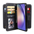 чехол с клапаном для Samsung Galaxy A55 5G, 10 Card Slots Wallet, чёрный