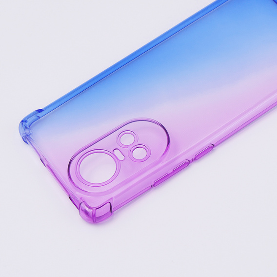 Чехол для Oppo Reno 10 / 10 Pro, Gradient Dropproof, Фиолетовый / синий