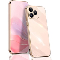 Чохол для Realme Note 50, Glamour CamShield, рожевий rose gold