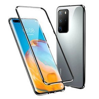 Чехол для Huawei P40, Magnetic Dual Glass, чёрный