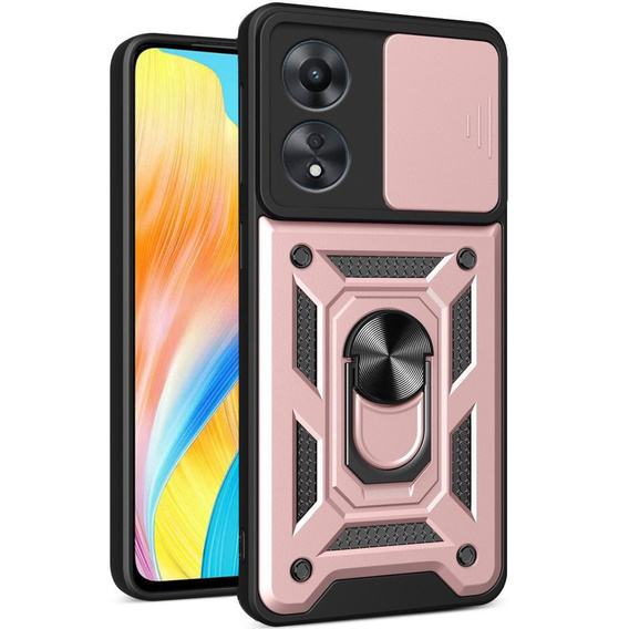 Чехол NOX Camera Slide Oppo A98 5G, CamShield Slide, розовый rose gold