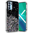 Чехол до OPPO Reno 6 5G, Glittery, чёрный