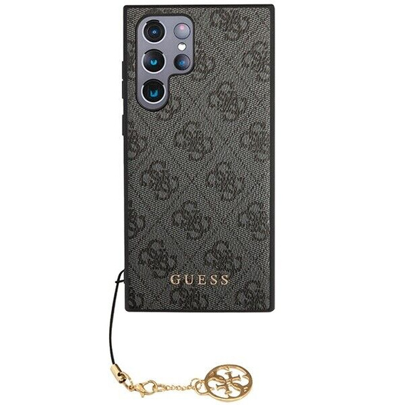 Чехол GUESS до Samsung Galaxy S24 Ultra, 4G Charms Collection Hardcase, серый