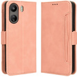 Откидной чехол для Xiaomi Redmi 13C / Poco C65, Card Slot, розовый