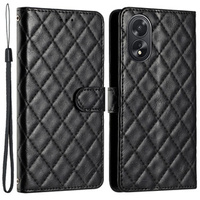 Откидной чехол для Oppo A38 4G / Oppo A18 4G, Wallet, BINFEN COLOR, чёрный