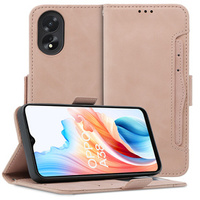 Откидной чехол для Oppo A38 4G / Oppo A18 4G, Card Slot, розовый