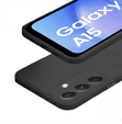 Чехол для Samsung Galaxy A15, силикон Lite, чёрный + стекло 9H