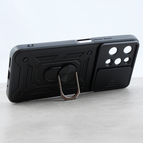 Чехол NOX Camera Slide Xiaomi Redmi 12, CamShield Slide, чёрный