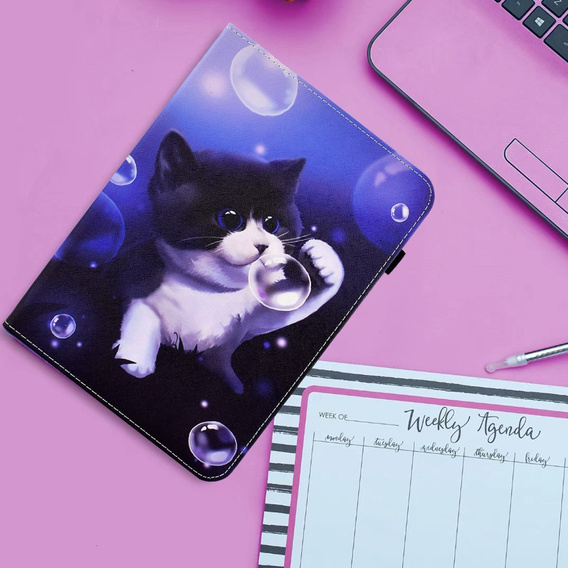 Чoхол до Samsung Galaxy Tab A9 X110 / X115, bubble cat