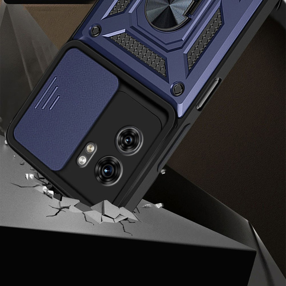 Чехол NOX Camera Slide Motorola Edge 40, CamShield Slide, тёмно-синий