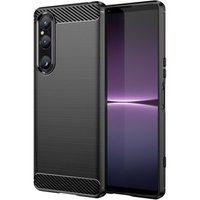 Чехол до Sony Xperia 1 V, Carbon, чёрный