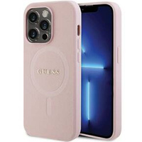 Чехол GUESS до iPhone 15 Pro Max, Saffiano MagSafe, розовый