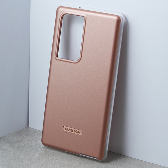 Чoхол до Samsung Galaxy S23 Ultra, Suritch Full Body, рожевий rose gold