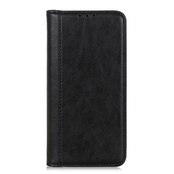 Чехол до Samsung Galaxy A36 5G, Wallet Litchi Leather, чёрный