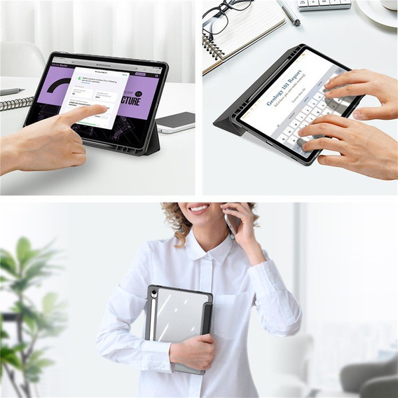 Чехол Dux Ducis для Samsung Galaxy Tab S9 с держателем стилуса, черный