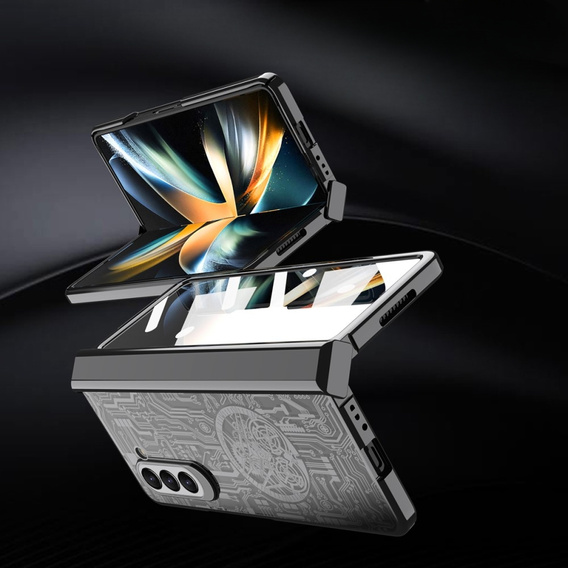 Чохол для Samsung Galaxy Z Fold 5 5G, Mechanical Legend, чорний