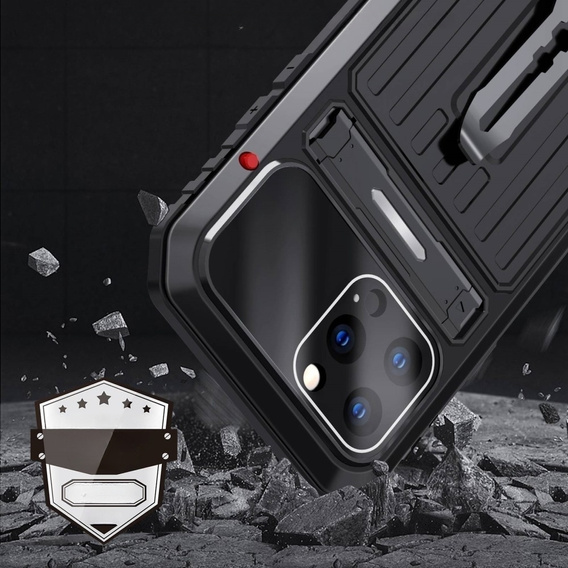 Бронированный чехол для iPhone 14 Pro, Metal Hybrid, черный