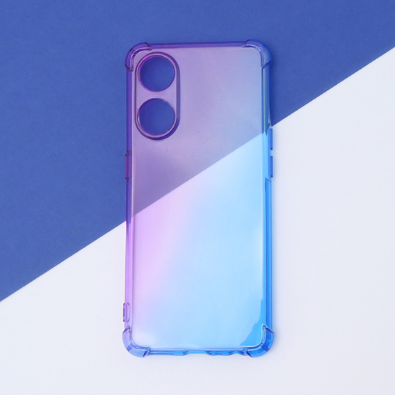 Чехол для Oppo Reno8 T, Gradient Dropproof, Фиолетовый / синий