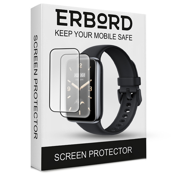 2x Гибридное стекло ERBORD для Xiaomi Smart Band 8 Pro