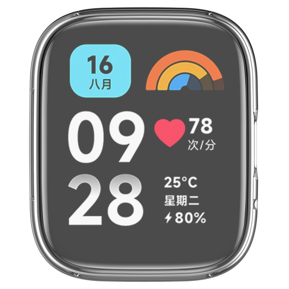 Чехол для Xiaomi Redmi Watch 3 Lite / Watch 3 Active, прозрачный