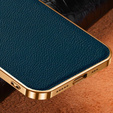 Чехол до Samsung Galaxy S21 FE 5G, Cowhide Leather, зелёный