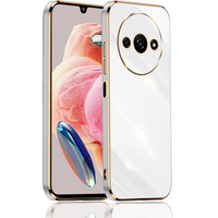 Чехол для Xiaomi Redmi A3, Glamour CamShield, белый